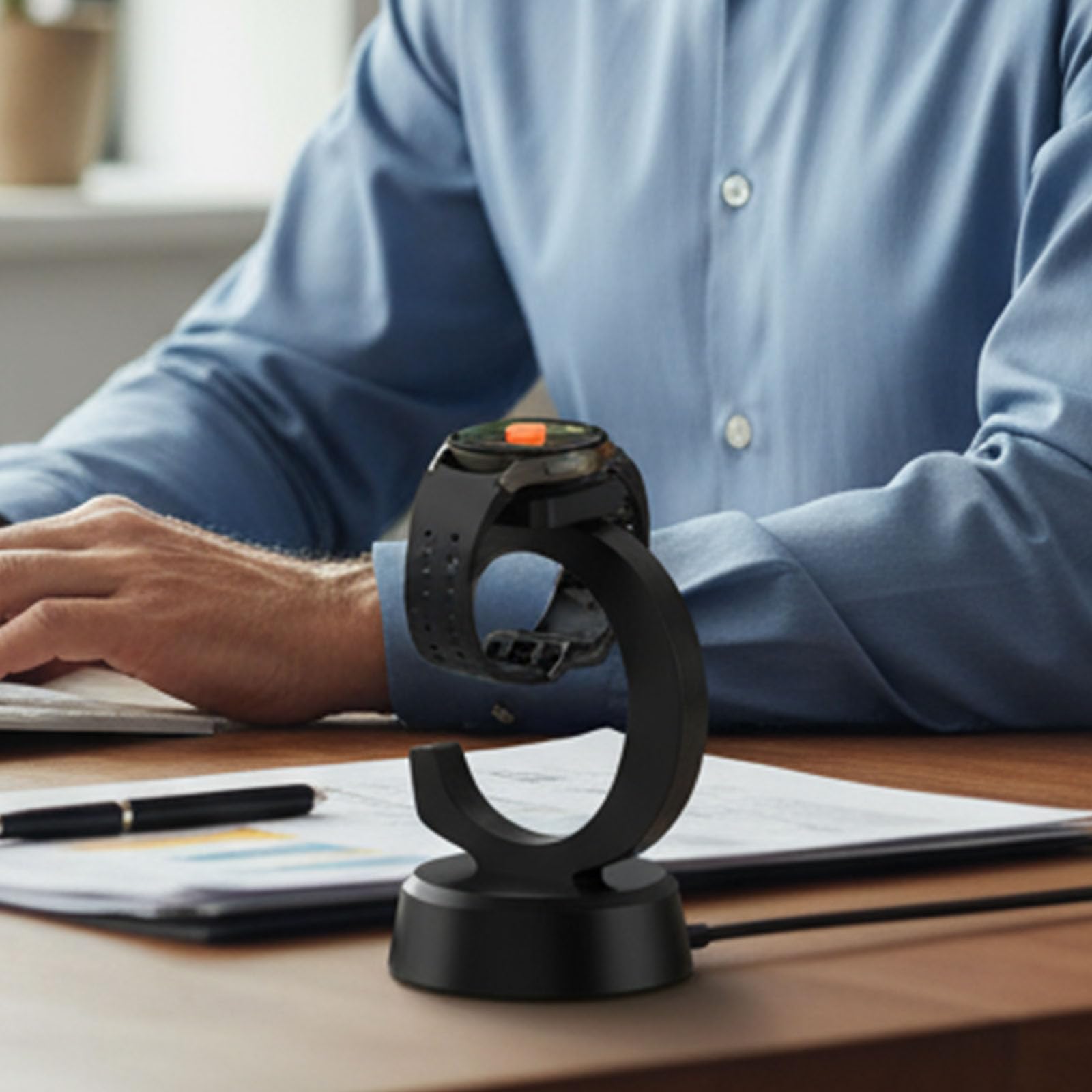 Support de Charge 5 Pièces pour Smsung Galaxy Watch 8/8 Classic/Ultra 2025/7, Station de Recharge de Remplacement, Support de Chargement sans Fil Magnétique