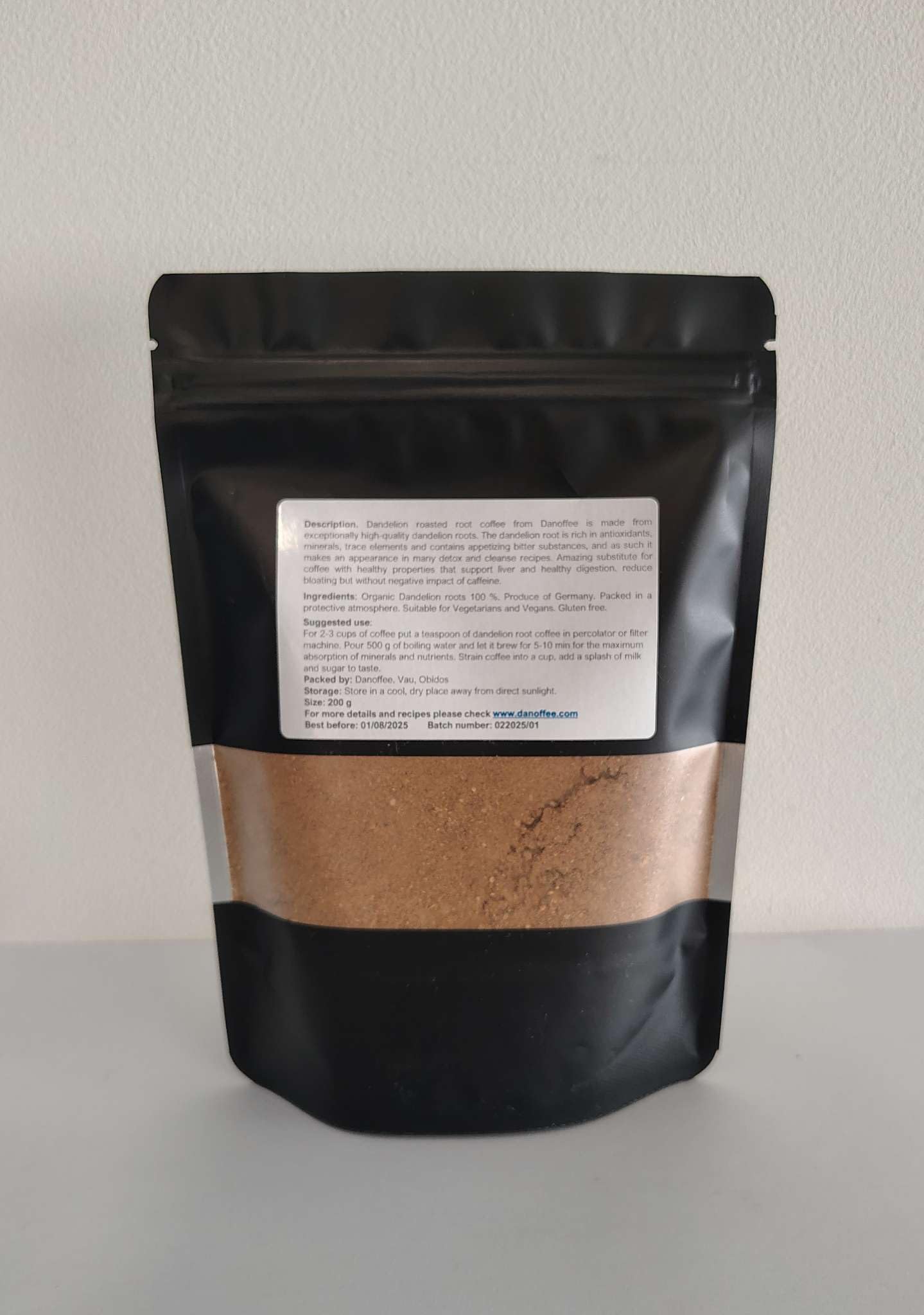 Danoffee Dandelion and Burdock Root Coffee 200 g Organic Roasted Caffeine Free
