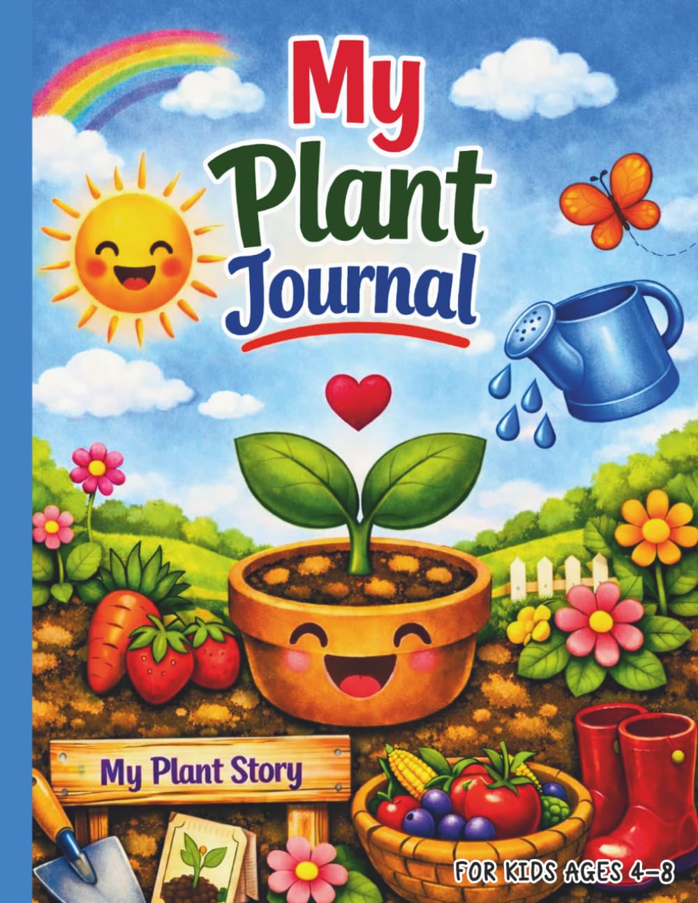 Plant Journal For Kids Ages 4-8: Gardening Log Book with Planting, Caring, Observing, and Tracking Plant Growth | Drawing, Nature Learning, and Garden Plant Activity (Gifts for Plant Lover for Kids)
