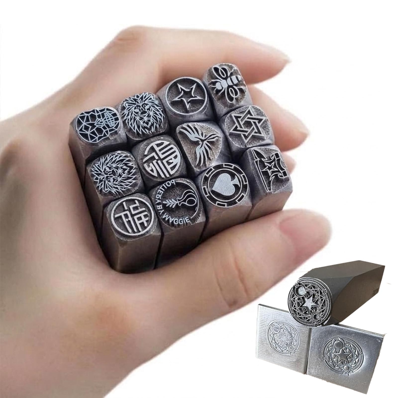 Custom Metal Stamps, Personalised Logo Steel touchmark Stamp, for Metals Craftsmen, Blacksmith Stamp, Jewelry Stamp, Custom Makers Mark, Custom Metal Punch Stamp