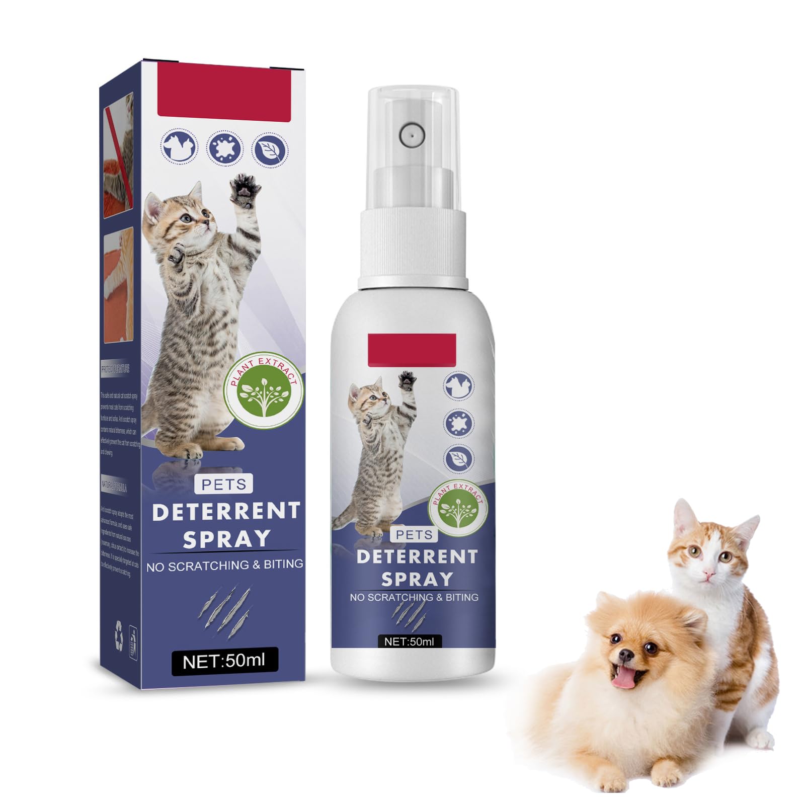 Repellente per Gatti,Spray AntiGraffio,Spray Disabituante Gatti,Spray AntiGraffio per Gatti,Spray Anti Graffio Gatto,Spray AntiGraffio per Animali Domestici,Cats Anti-Gatti Spray,50ml