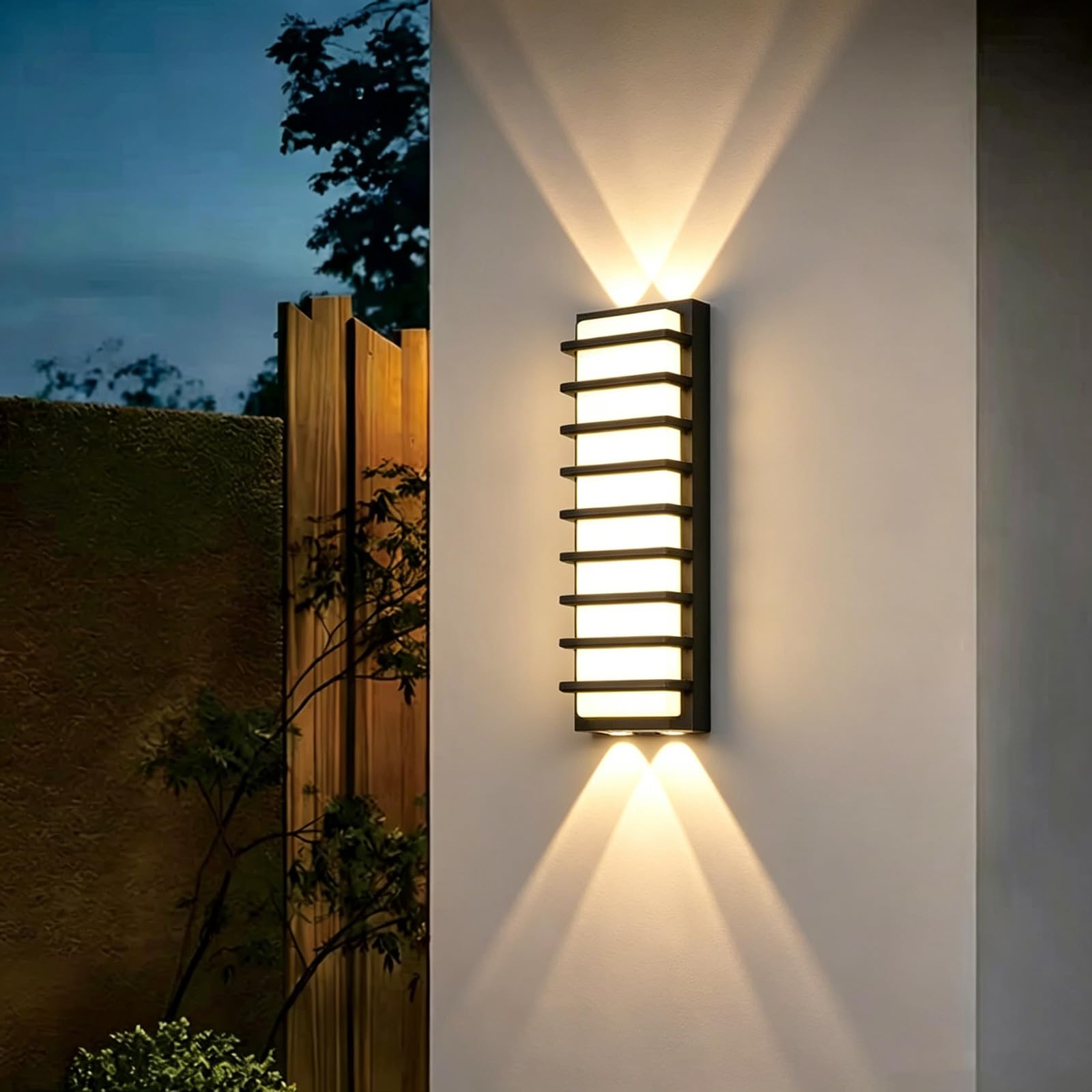 SDUYTDG ﻿Aluminum Outdoor Porch Lamp, 3000K LED Modern Exterior Wall Lighting Fixtures, IP65 Waterproof Outside Wall Mount Sconce for House Porch Patio Garage Door Lighting Fixtures