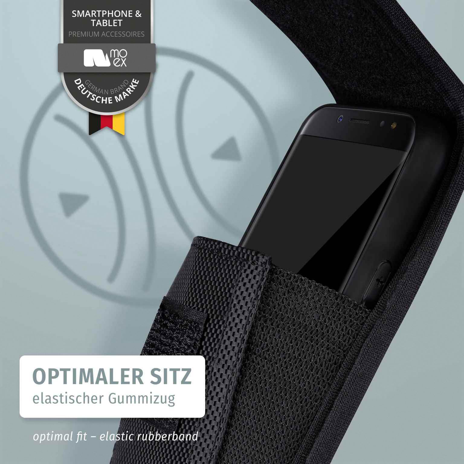 moex Handy Gürteltasche für Google Pixel 10 Pro XL Hülle mit Gürtelschlaufe, Outdoor Handyhülle Gürtel Handytasche, robuste 360 Grad Schutzhülle mit Karabiner, Agility Case, Schwarz
