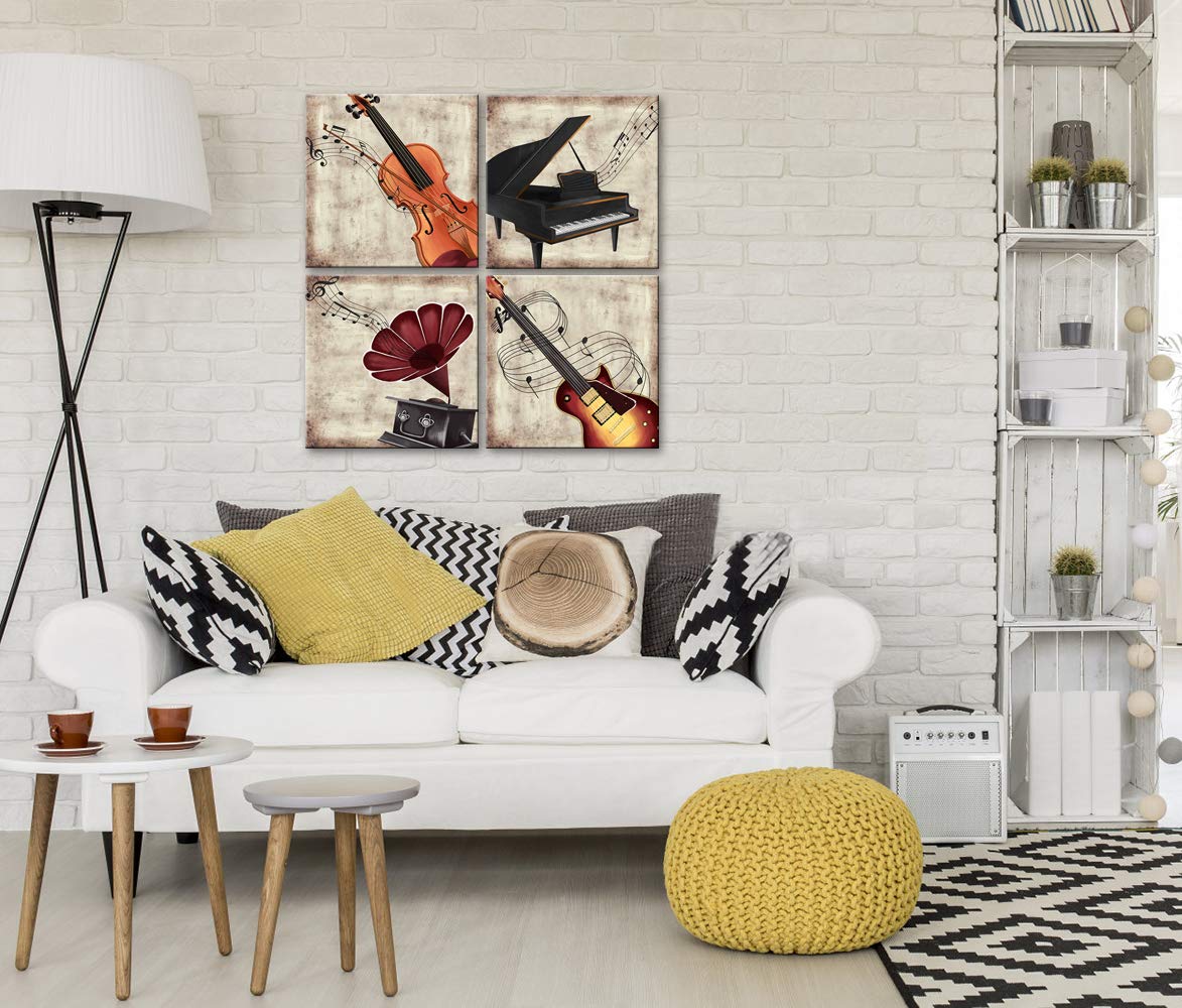 Amazon.com: LoveHouse Music Wall Art Vintage Musical Instruments