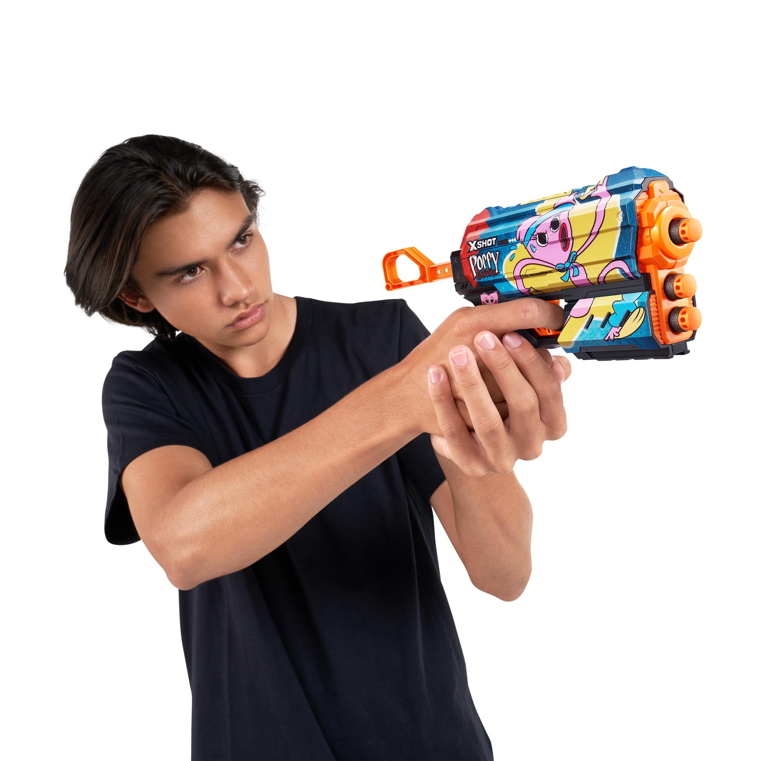 X-Shot Skins Flux Poppy Playtime Dart Blaster 2PK - Jumpscare +