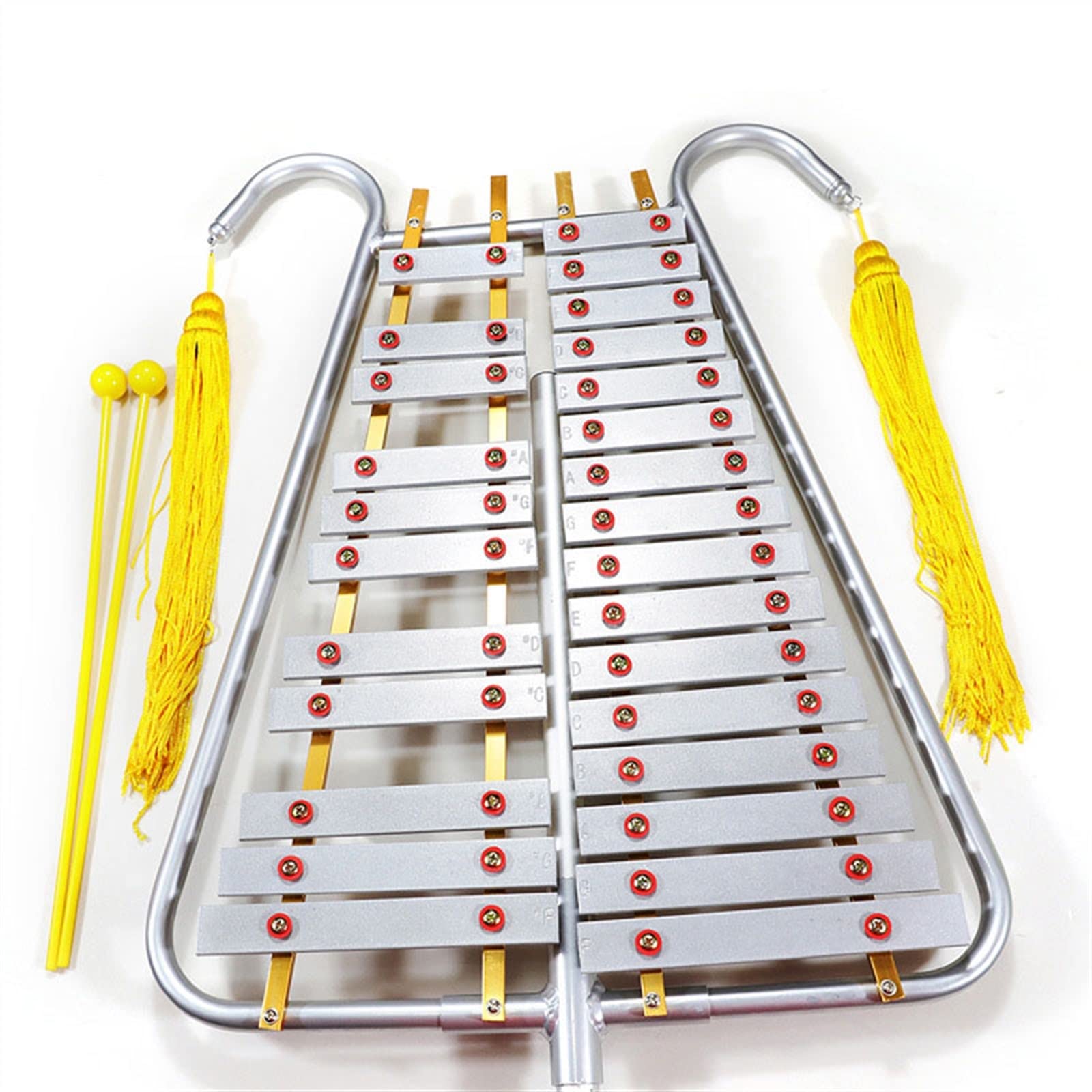 Percussão Musical 27-tone Marcia Carillon Musica Illuminazione Sussidi Didattici Performance Strumento A Percussione Piastra In Alluminio Pianoforte Xilofoni