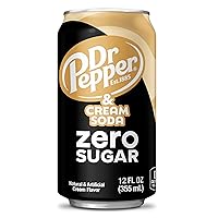 Vista 6 de DR PEPPER and Cream Soda Zero Sugar, latas de 12 onzas líquidas, paquete de 12