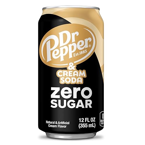 Miniatura 6 de DR PEPPER and Cream Soda Zero Sugar, latas de 12 onzas líquidas, paquete de 12