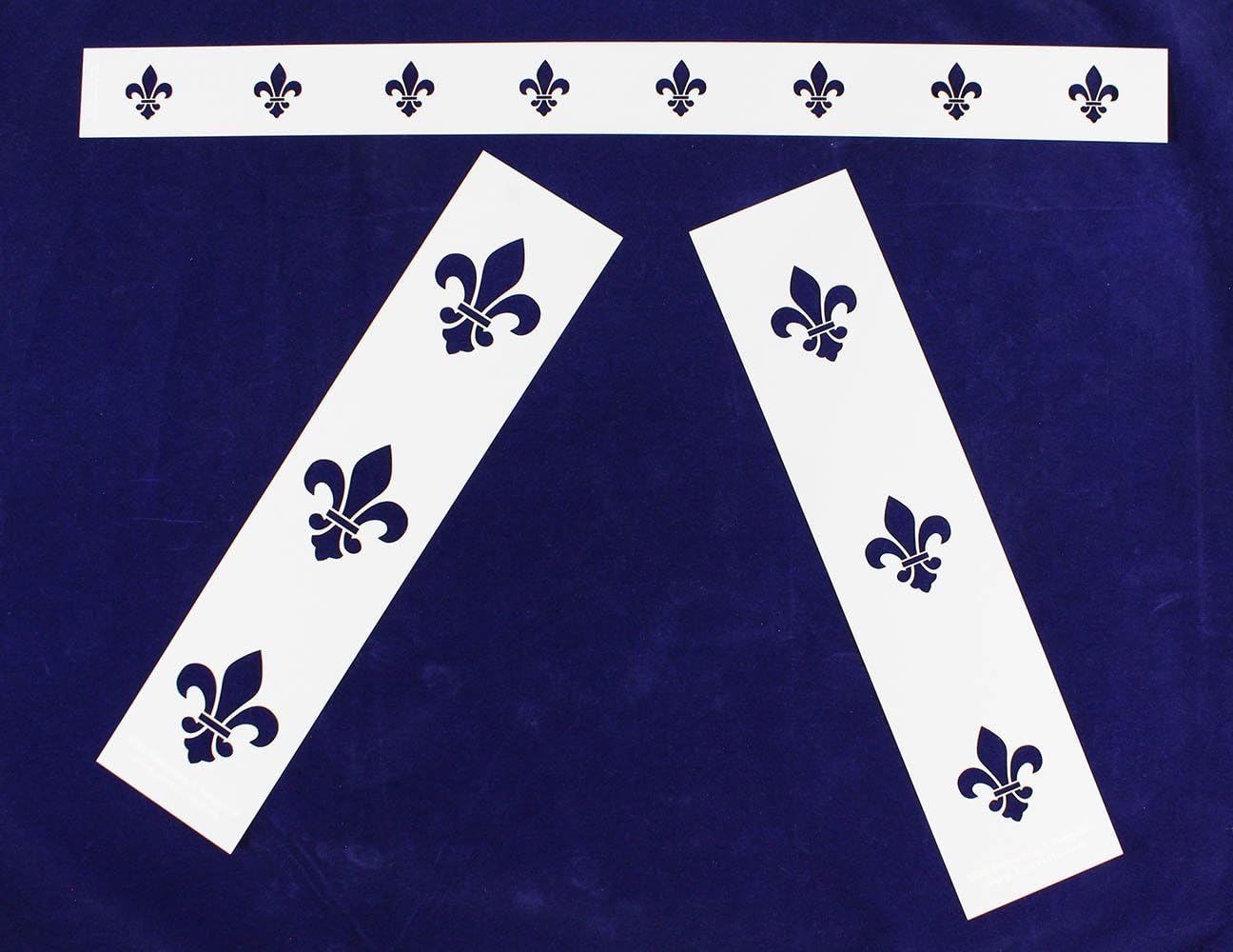 Fleur-De-Lis Border Stencils - 3 Piece Set