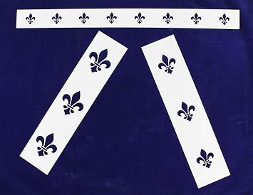 TCR Crafts Fleur-De-Lis Border Stencils - 3 Piece Set