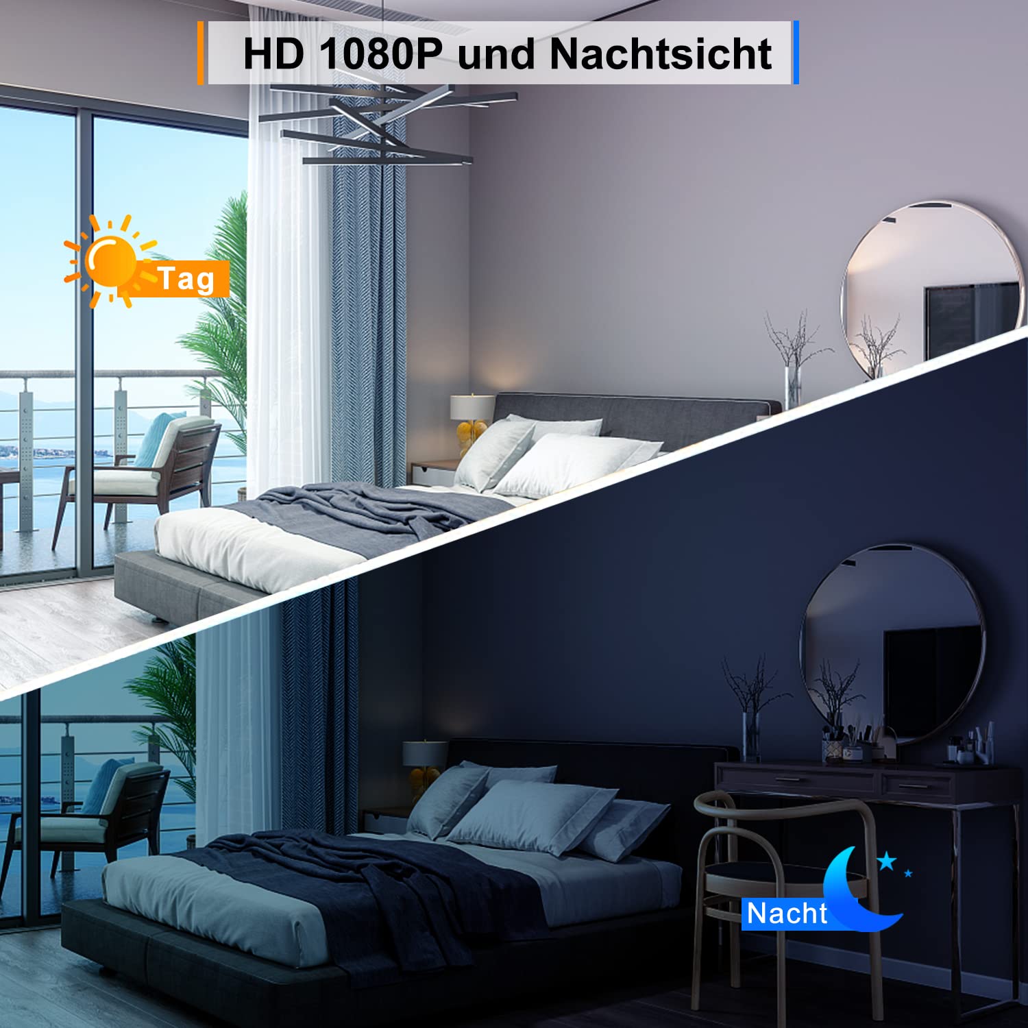 TDW Kleine Kamera ohne WLAN, HD 1080P Mini Überwachungskamera mit 32G Speicherkarte Aufzeichnung Kleine Kamera mit Bewegungserkennung Nachtsicht Body Cam für Innen Aussen Überwachung