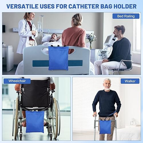 Miniatura 7 de Rhino Valley Foley - Funda para bolsa de catéter con correa ajustable y funda de tubo, soporte para bolsa de nefrostomía con bolsillo de