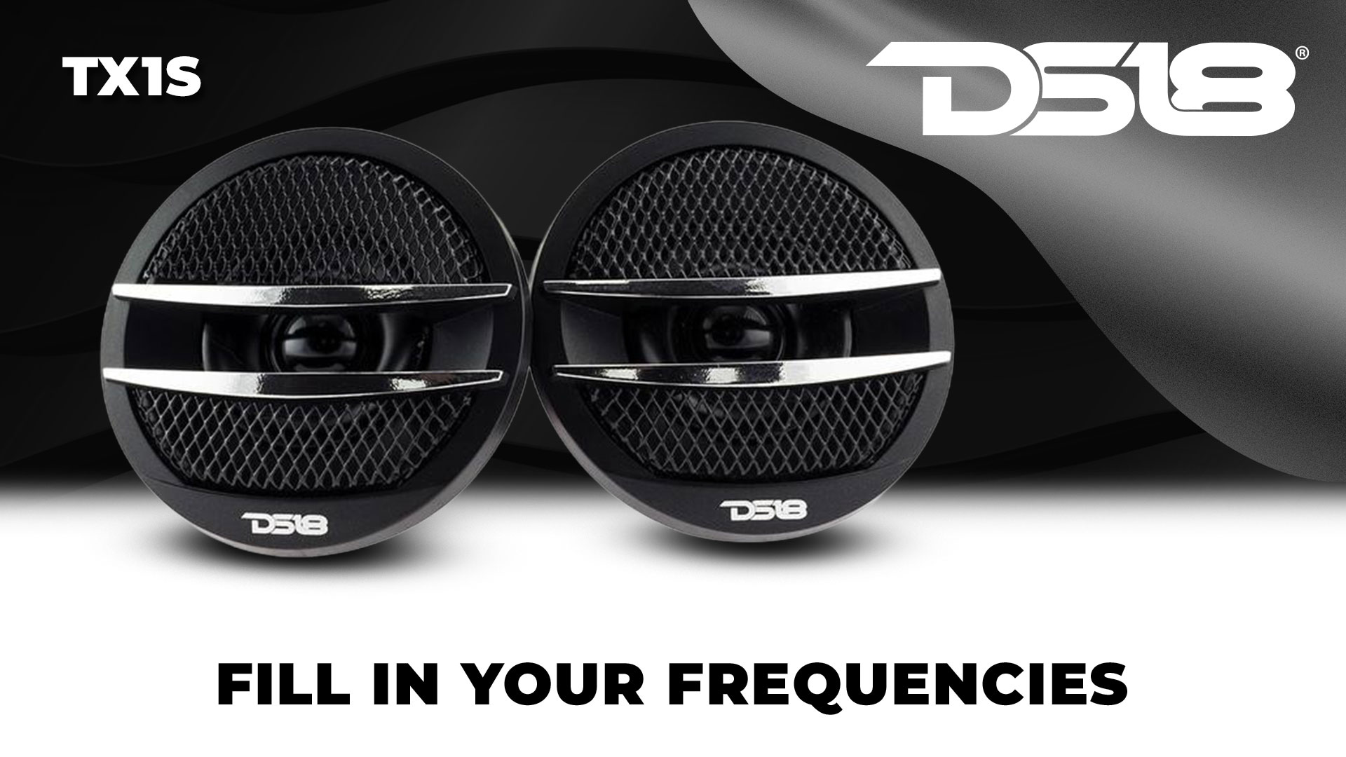 Amazon.com: DS18 TX1S Tweeter X1 1.38-inch 200 Watts Max Pei Dome