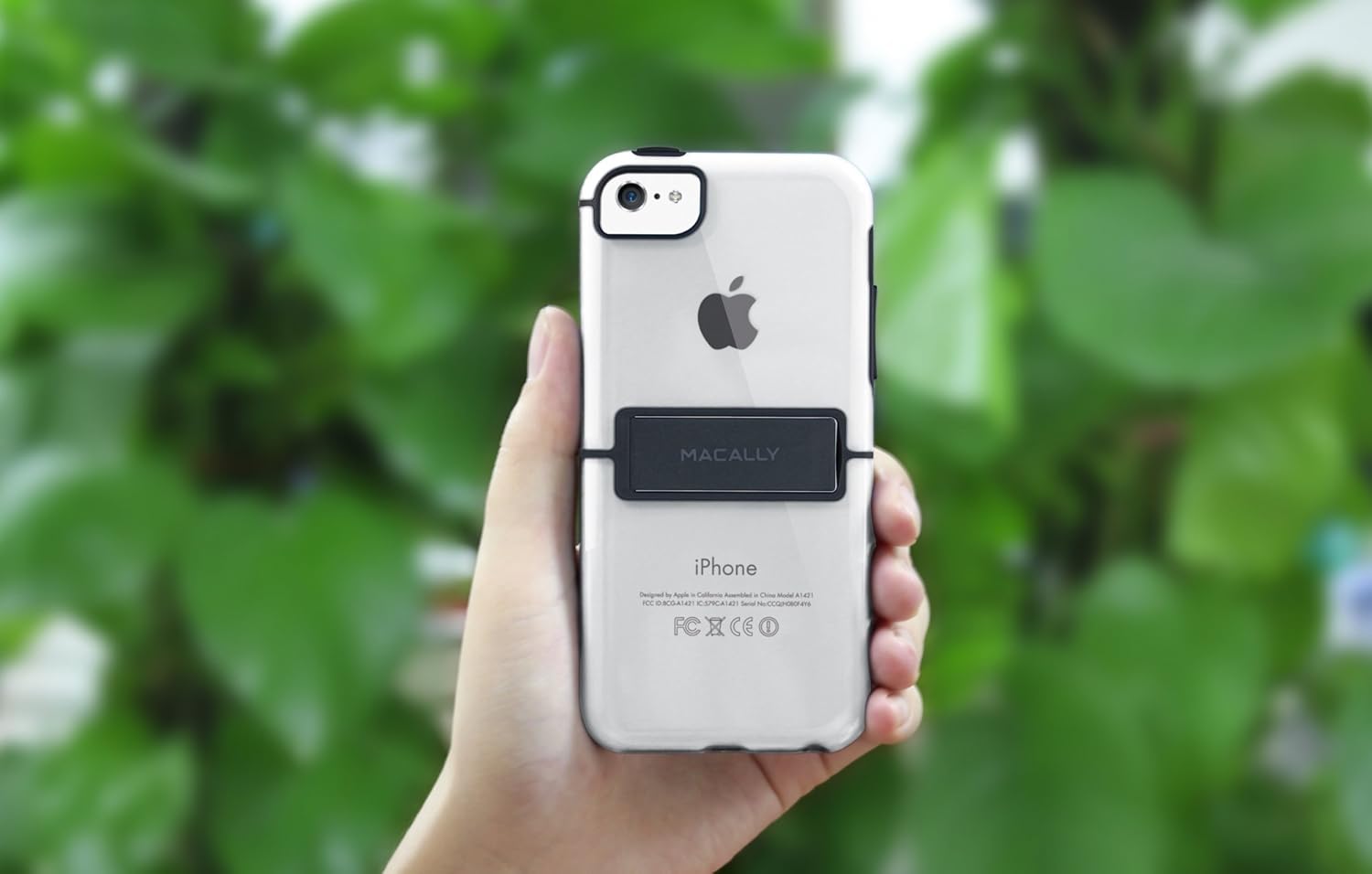 Macally KStand Case with Stand for iPhone 5C (Black) 17981