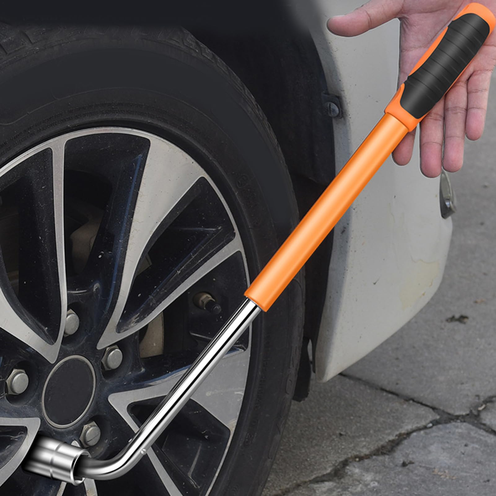 Teleskop-Radmutternschlüssel,Teleskop-Radmutternschlüssel | Ausziehbarer