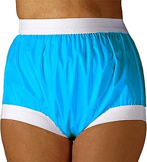 Plastic Pants for Adults with Incontinence,Elastic Band Plastic Waterproof Pants, Plastic PVC Diapers, Reusable Senior Diapers, Soft Surface, Suitable for Adult Men and Women