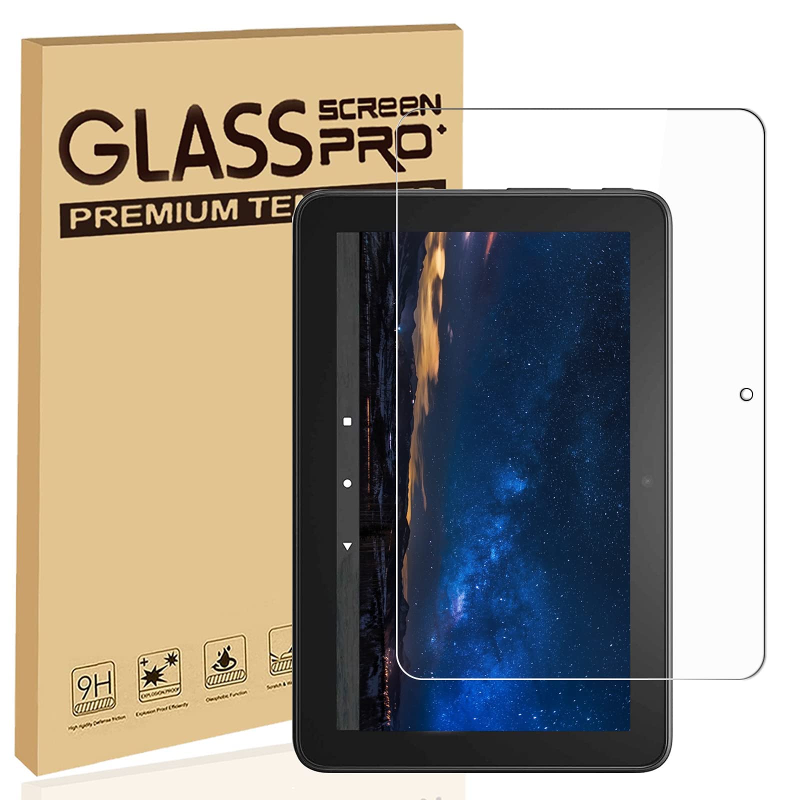 Amazon.co.jp: For Fire 7 2022年発売 7インチ 専用 強化ガラス