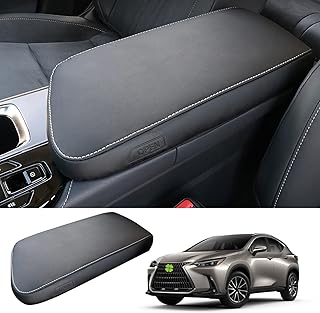 Ruiya Armrest Cover for Lexus NX 2022+ Car Armrest Cushion PU Leather Center Console Protector Lexus NX250 NX350 Interior Accessories Glove Box Cover Compatible with 2022 2023 2024 Lexus NX250 NX350