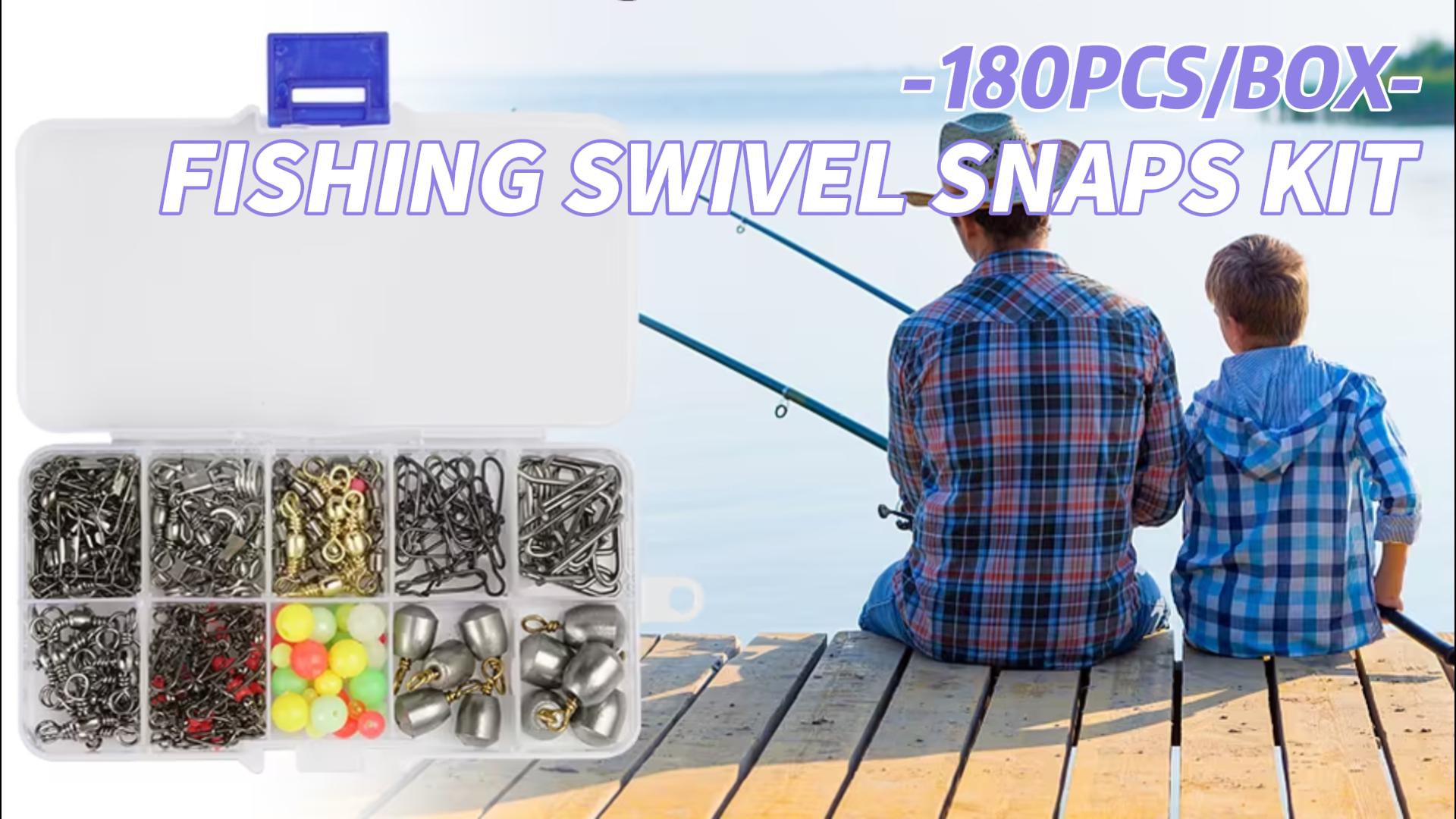 Amazon.com: JOGFFDE 180pcs Fishing Swivel Snap Assortment Kit
