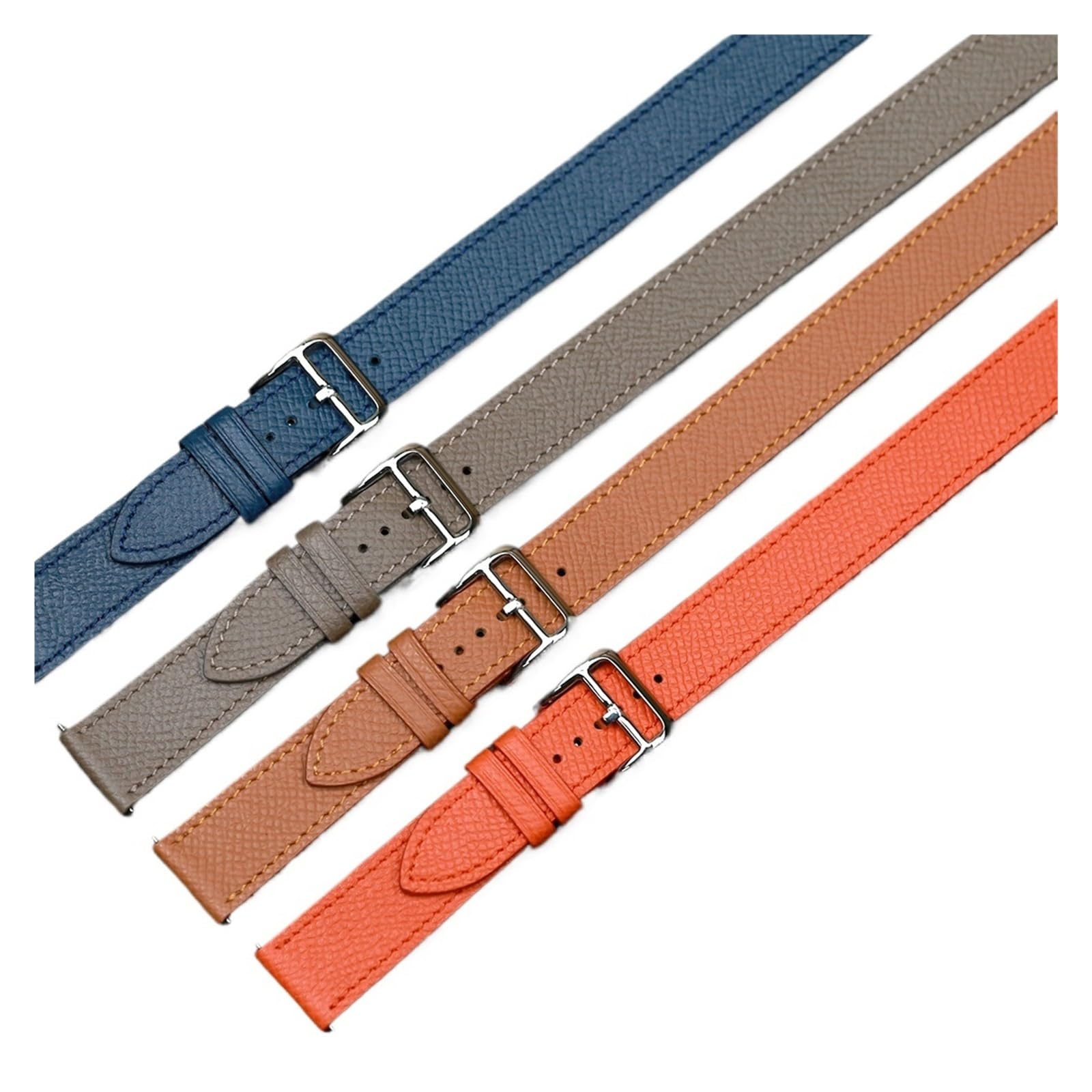 Compatible avec Les Bracelets de Montre Hermes Heure HW036801 en Cuir de Veau Double Tour, Bracelets Tendance for Femme avec Boucle(Black White t with c,19mm)