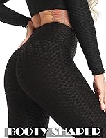 Vista 79 de SEASUM - Pantalones de yoga de cintura alta para mujer, con control de abdomen y realce de glúteos, leggings favorecedores para entrenar y correr