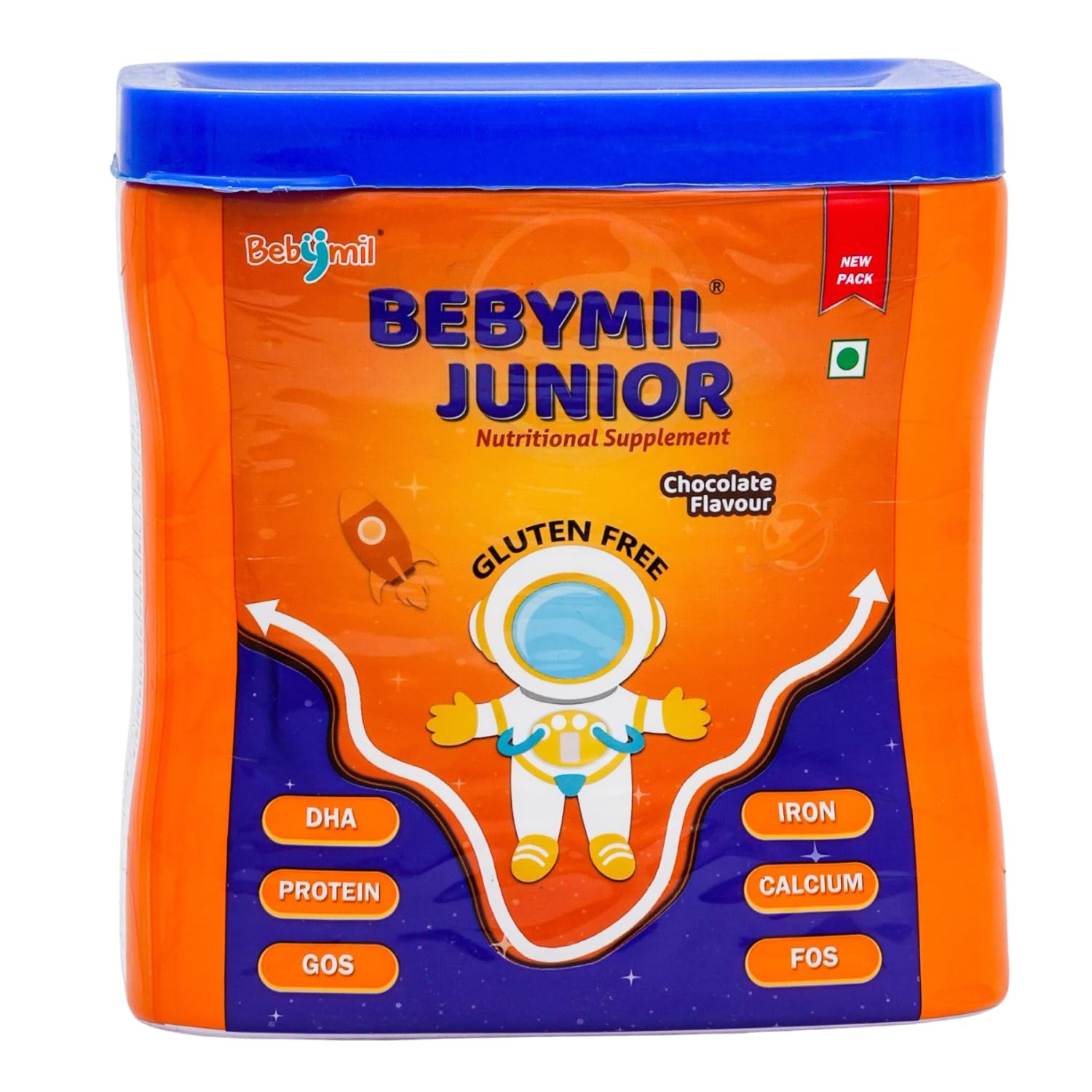 Bebymil Junior Nutritional Supplement Powder for Kids | Gluten Free Junior Health Drink with Protein DHA Calcium Iron