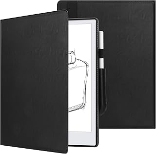 VOVIPO Remarkable 2 10.3 Digital Paper Case, Ultra Slim Book Folio Leather Case For Remarkable 2 10.3 2020 Released Digital Paper-New Black