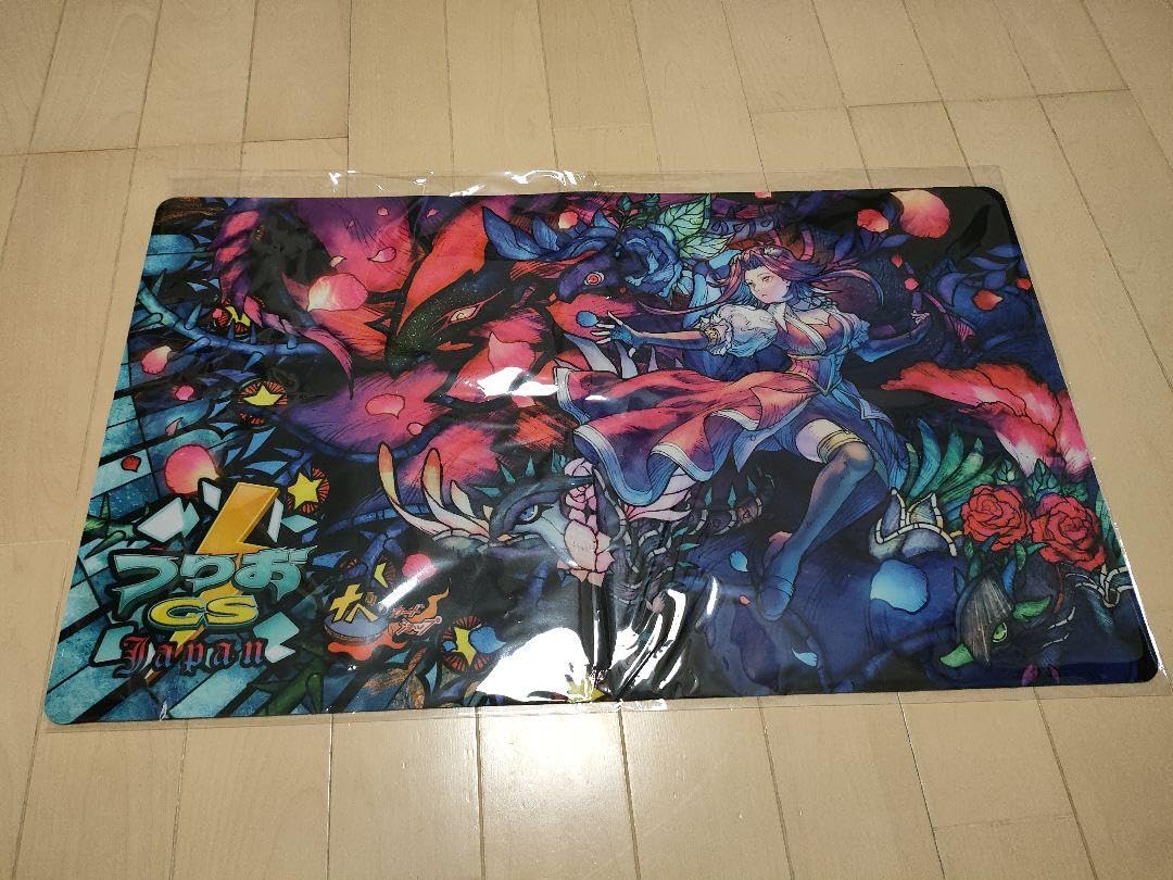 遊戯王 つりおCS 十六夜アキ ブラックローズドラゴン プレイマット プレイマット『十六夜アキ&黒薔薇の破滅竜』【-】{-}《プレイ