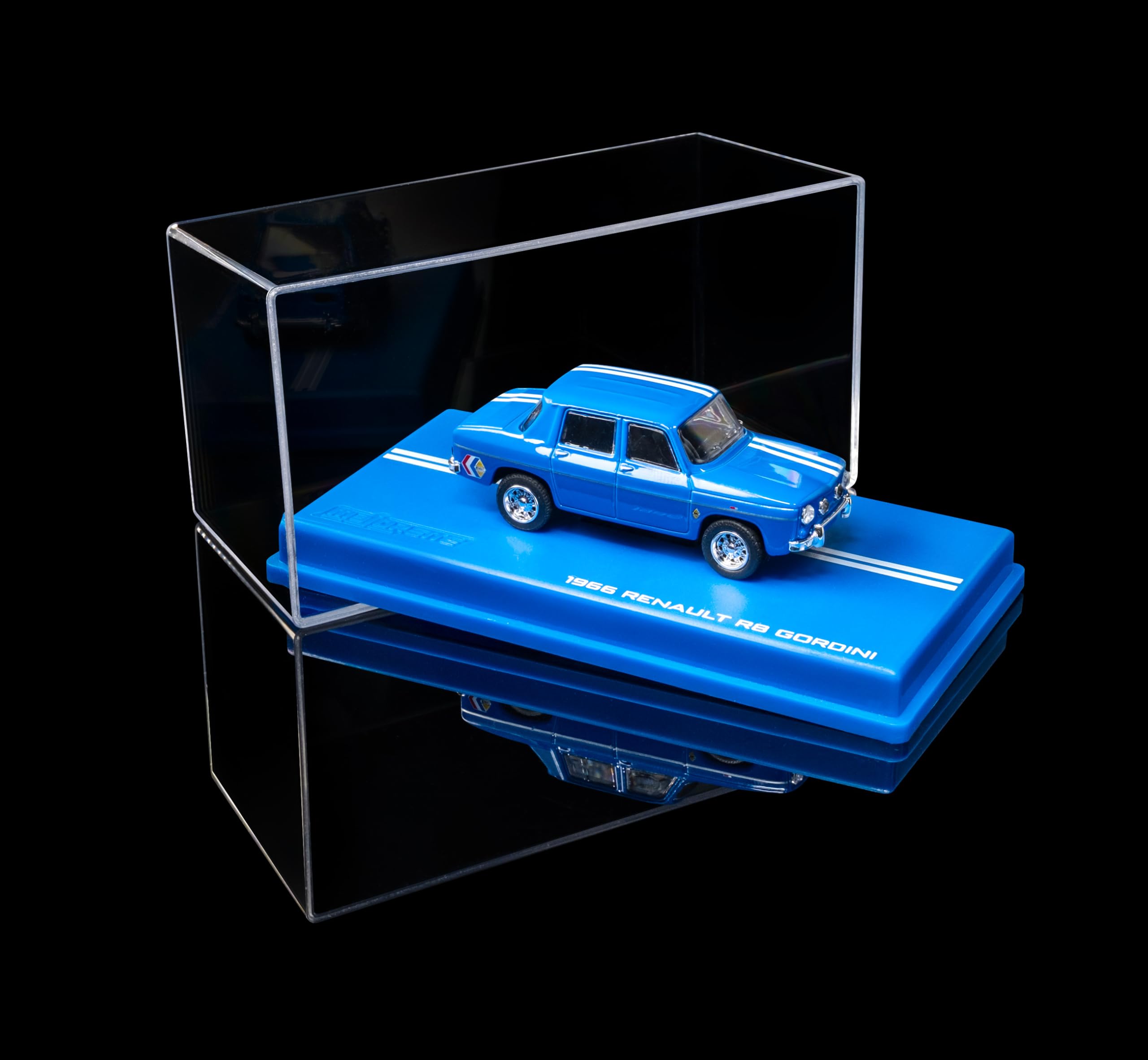 Majorette Auto Collection 1966 Renault R8 Gordini – samochód kolekcjonerski z metalową obudową, gumowymi oponami i case, szczegółowy model samochodu w skali 1:64, niebieski, dla kolekcjonerów i dzieci