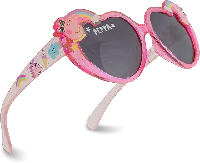 Betaview Official Licensed Peppa Pig Sunglasses | Pink Children's Sunglasses for Girls | Kids Sunglasses with 100% UV Protection | One Size Girl's Sunglasses for Kids Age 3+