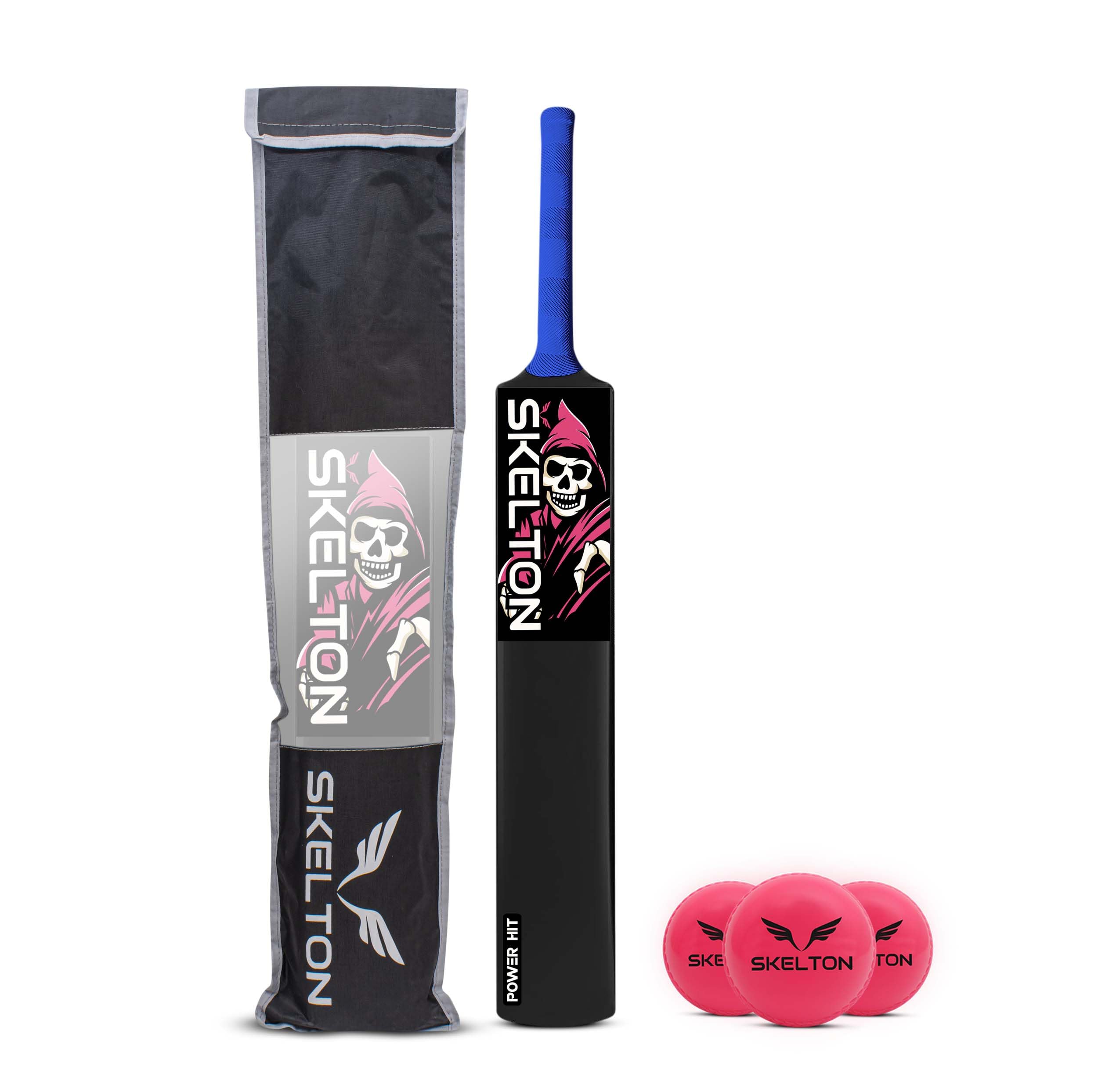 Skelton Plastic Cricket Bat for Adults and Mens Heavy Plastic Cricket Bat with Bat Cover and Balls | Tournament Match Standard Full Size Tennis Ball Bat for Cricket | Size-8 | (8, Pink) (B0CCD4ZTHD) Amazon Price History, Amazon Price Tracker
