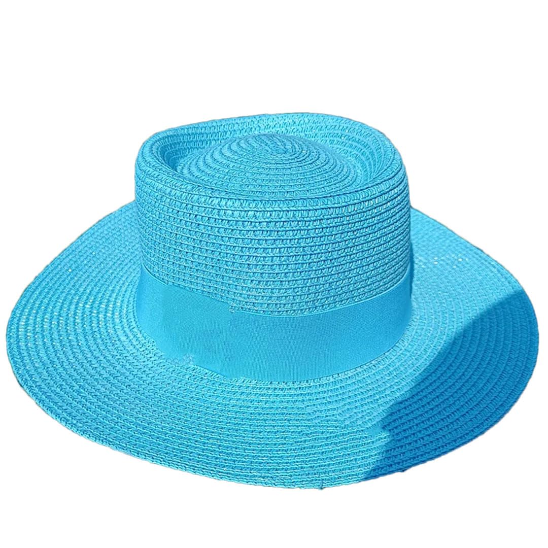 EYRMQWJPC Wide Brim Sun Hat, Women's Paper Straw Sun Hat Multicolor 55-58cm(15)