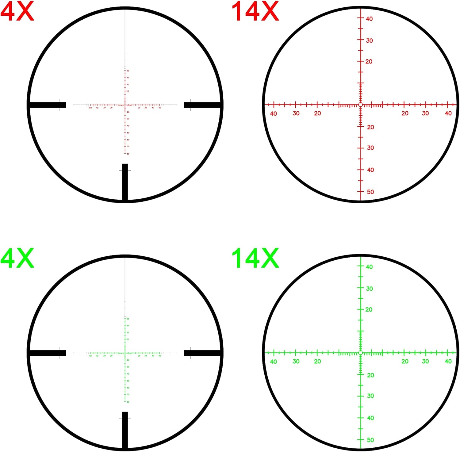 Sniper 4 14x44 First Focal Reticle Image
