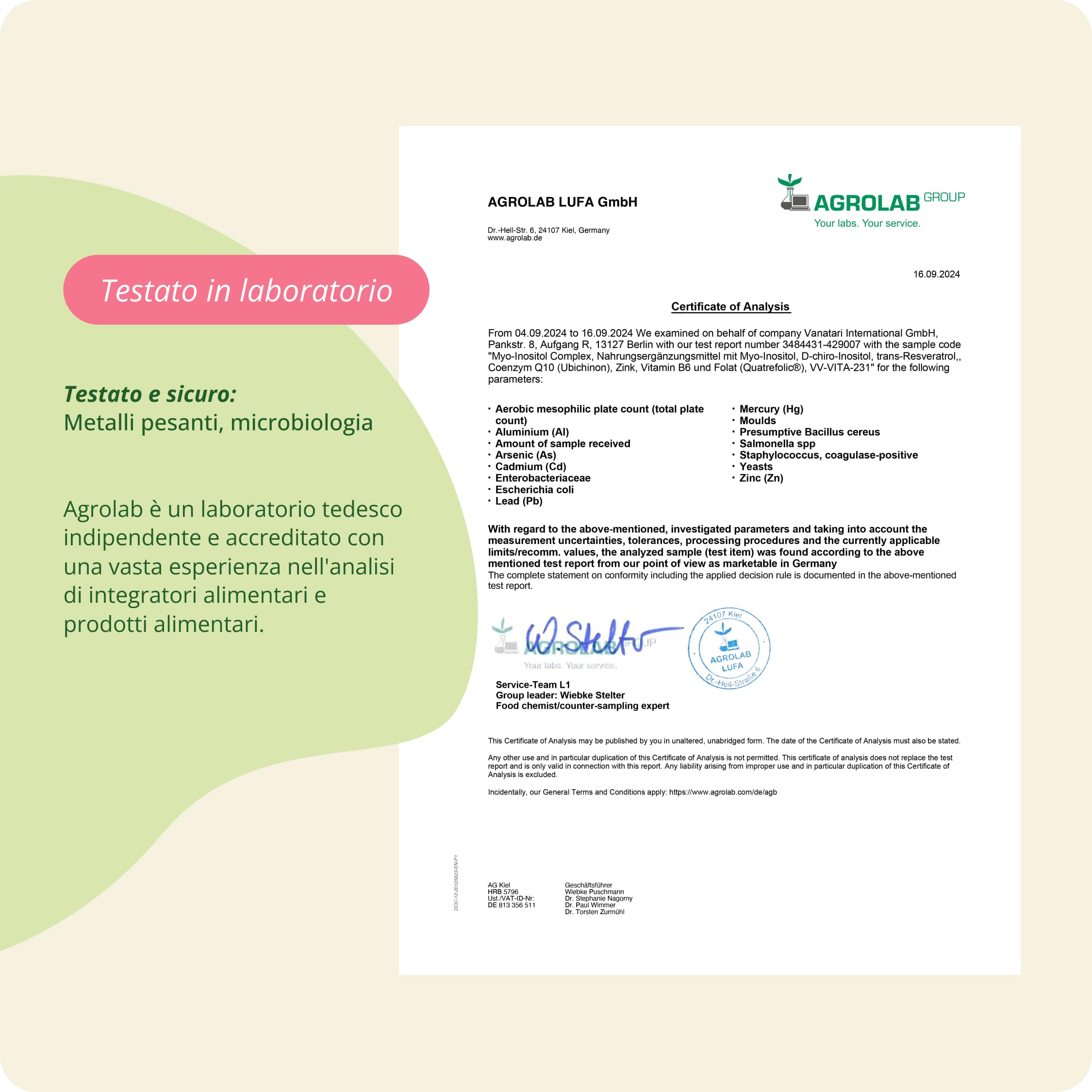 Vegavero Integratore INOSITOLO | Myo & D Chiro Inositol, Folato 5-MTHF, Cromo, Zinco e Vitamina B6 | PCOS e Ovaio Policistico | Certificato in Laboratorio