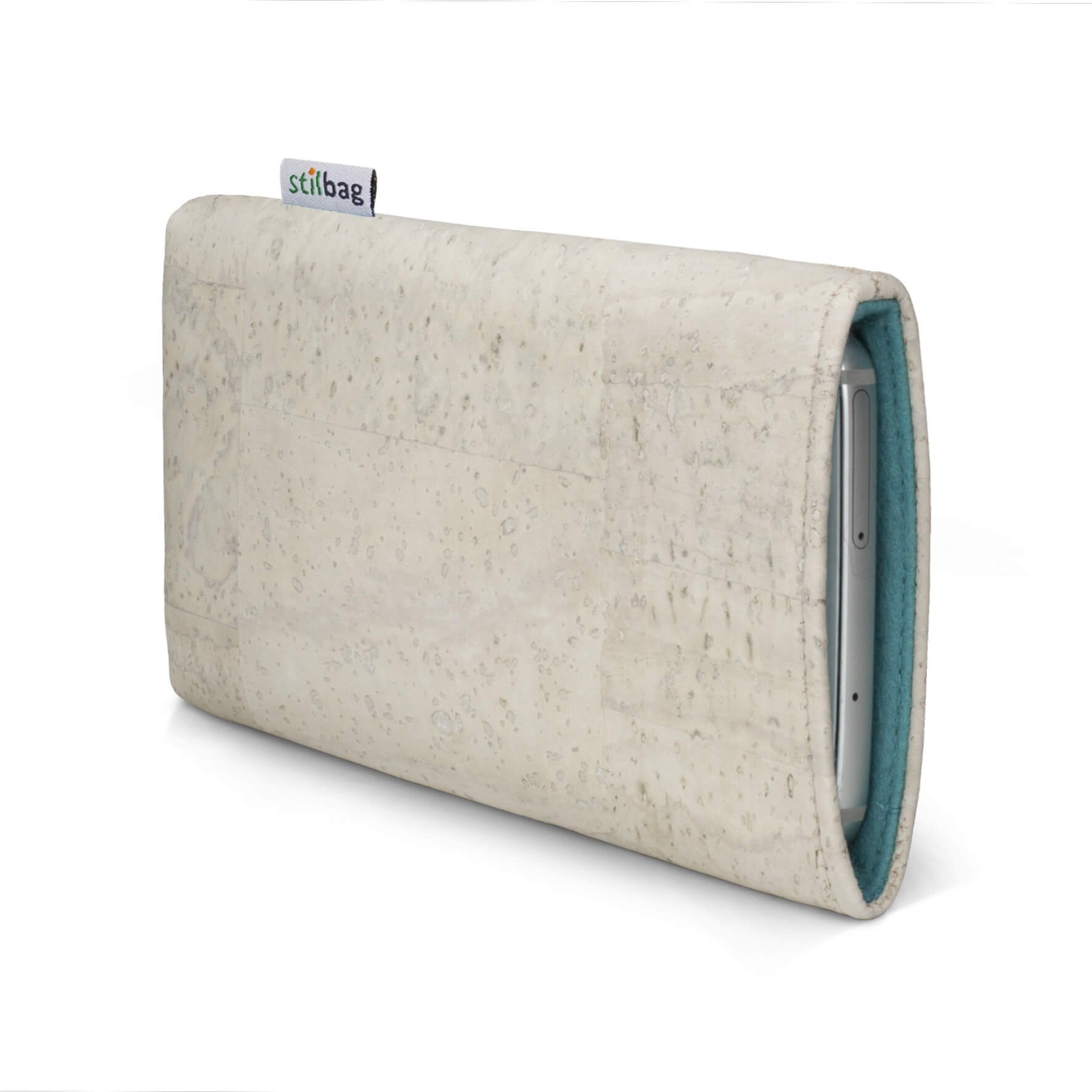 Pochette Moto G87 stilbag VIGO l'authenticité du liège blanc - 6