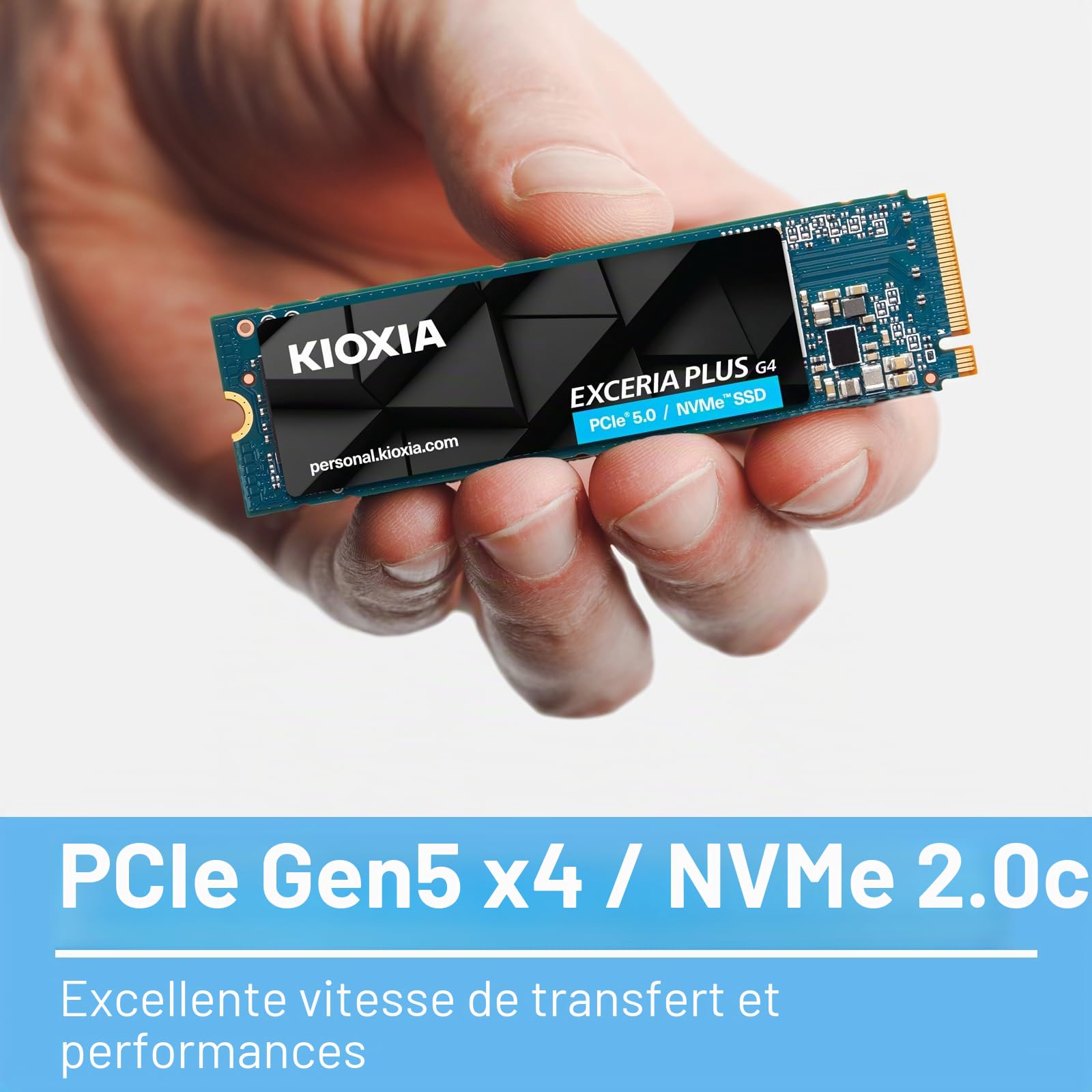 Kioxia Lvd10z001tg8 Drives Allo Stato Solido 1 Tb M.2 Pci Express 5.0 Nvme Bics Flash Tlc (kioxia Exceria Plus G4 Pcie 5.0 1tb)
