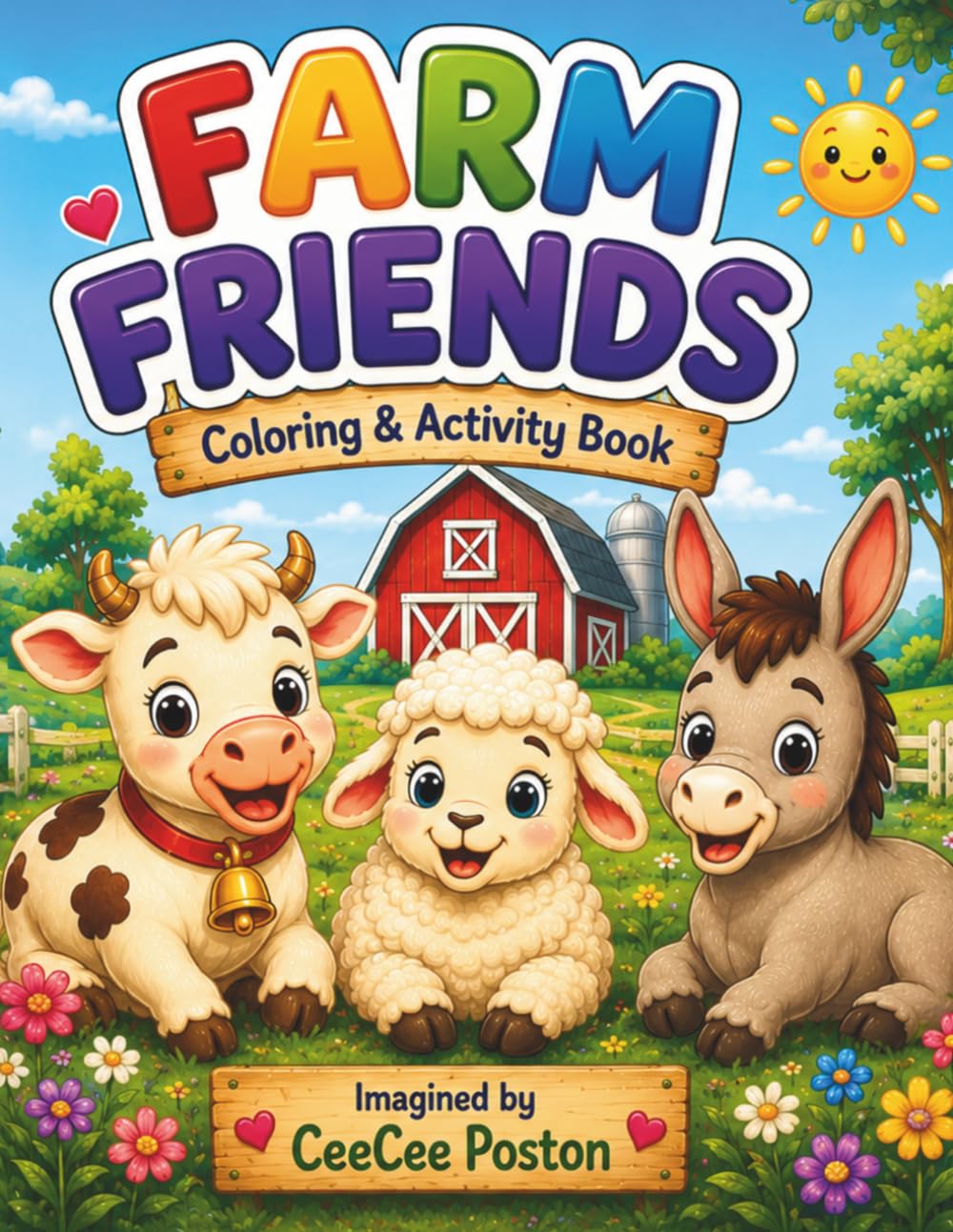 Farm Friends: Coloring & Activity Book