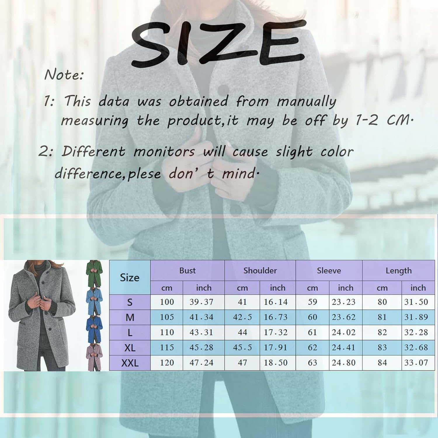 SHAOBGE Agency Jacket Womens Wool Cardigan Coats With Pockets Ladies Lapel Long Jacket Coat Fashion Solid Warm Dress Coat