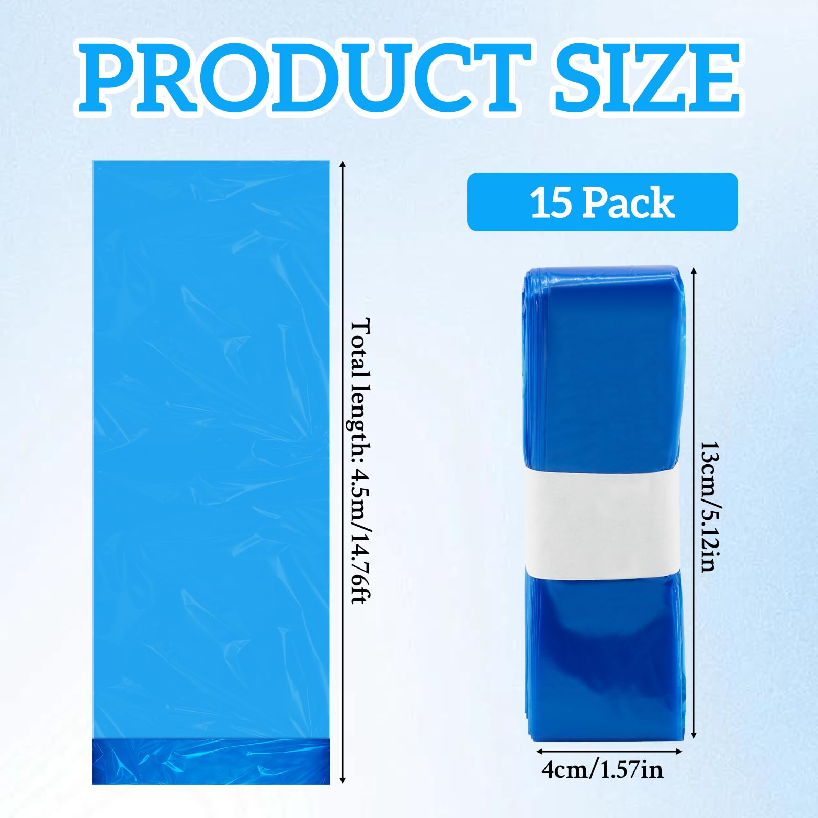 Yuaerbuo 15 PCS Nappy Bin Refills Bags,Lemon Scented Nappy Sacks for Odorproof Blue Twist and Click Nappy Bin Refills Compatible with Tommee Tippee - Image 2