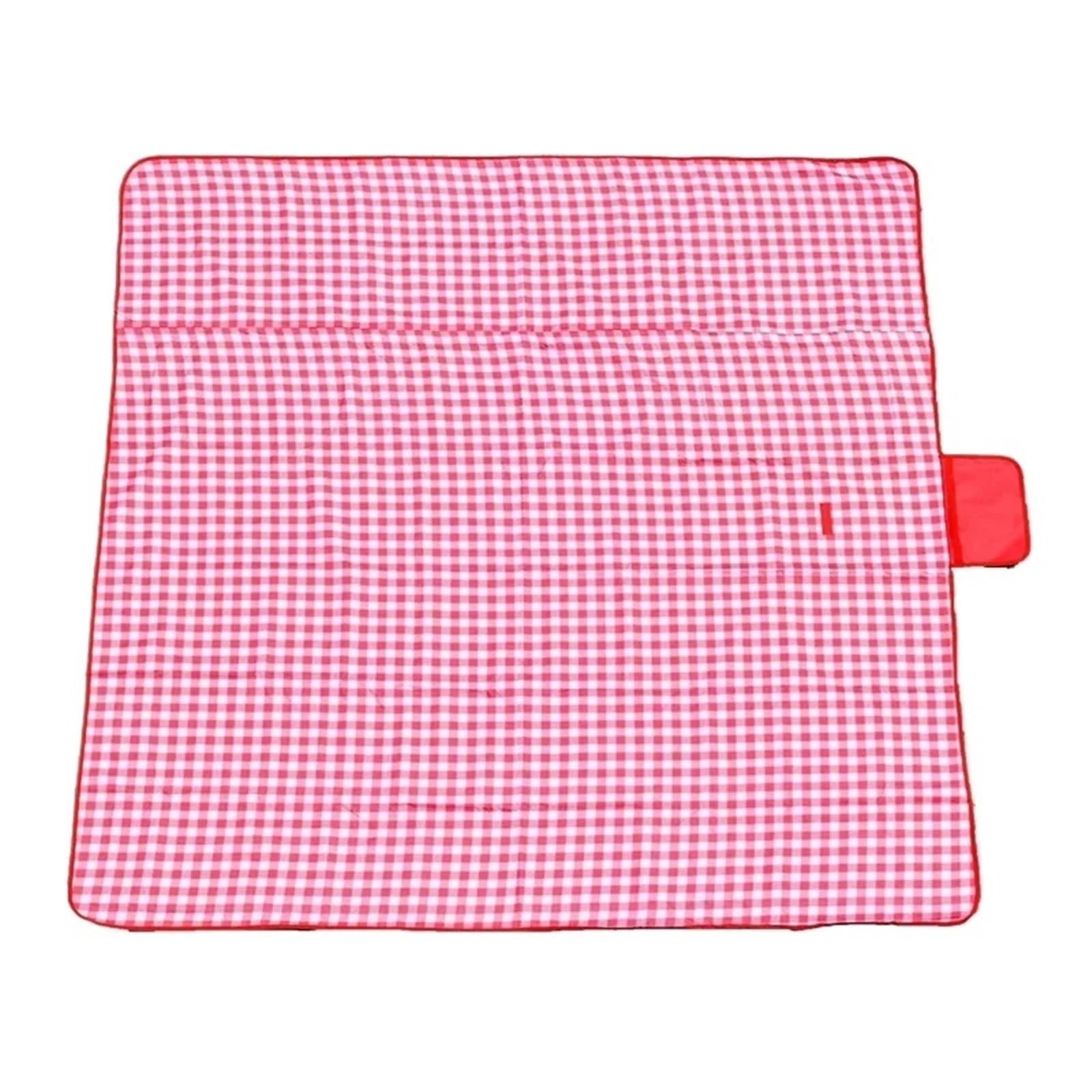1 pezzo di stoffa impermeabile stuoia da picnic all'aperto campeggio primaverile gita spiaggia portatile panno Per Campeggio E Picnic(Pink,150x150cm)