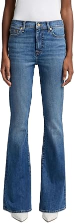 7 for All Mankind Womens High Waist Ali Flare Leg Jeans