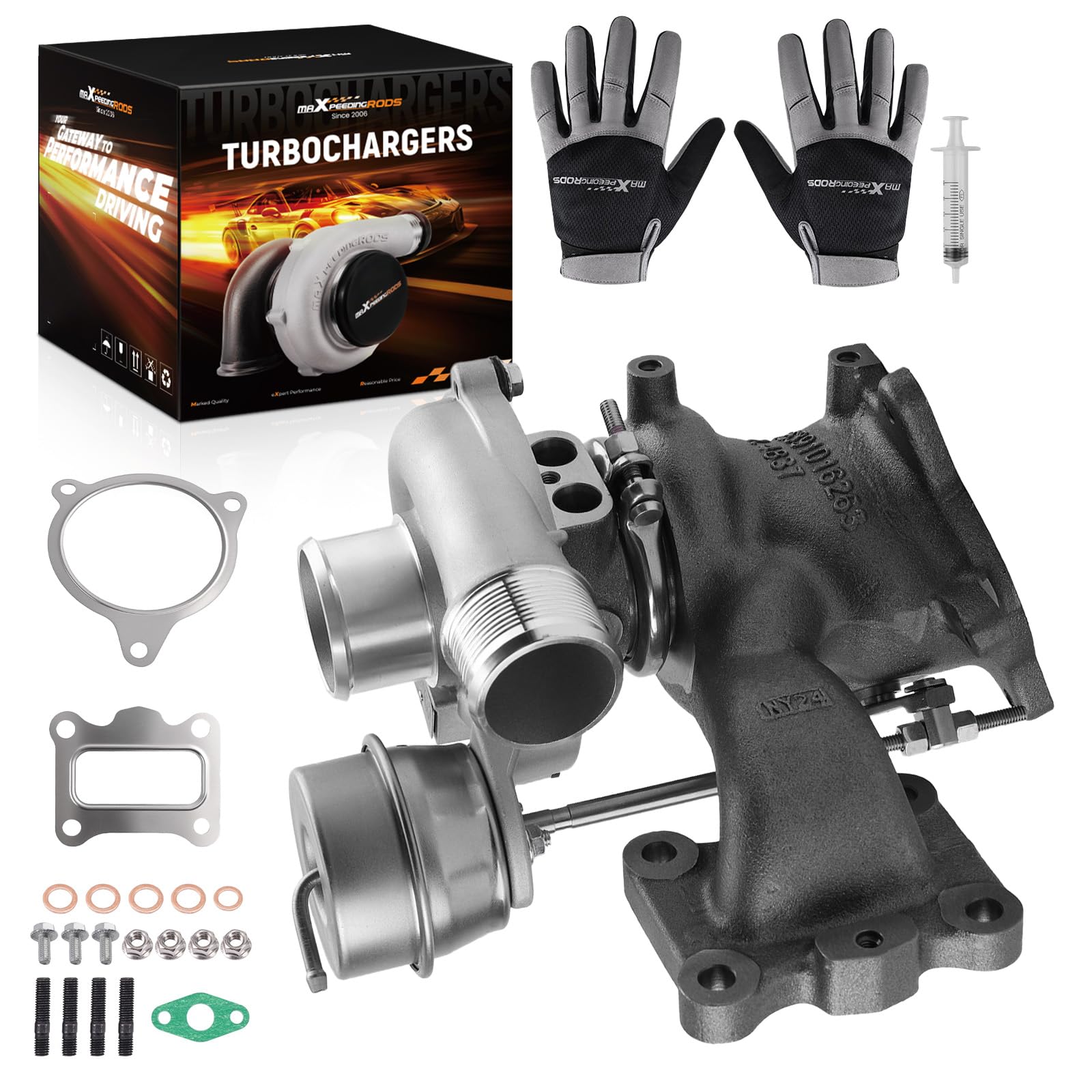 maXpeedingrods Turbo Turbocharger for Ford Fusion L4 1.5L B0BG 2014-2020, Escape L4 1.5L B0BG 2017-2019 with Billet Compressor Wheel, SGDI ECO-Boost, Street JD Series