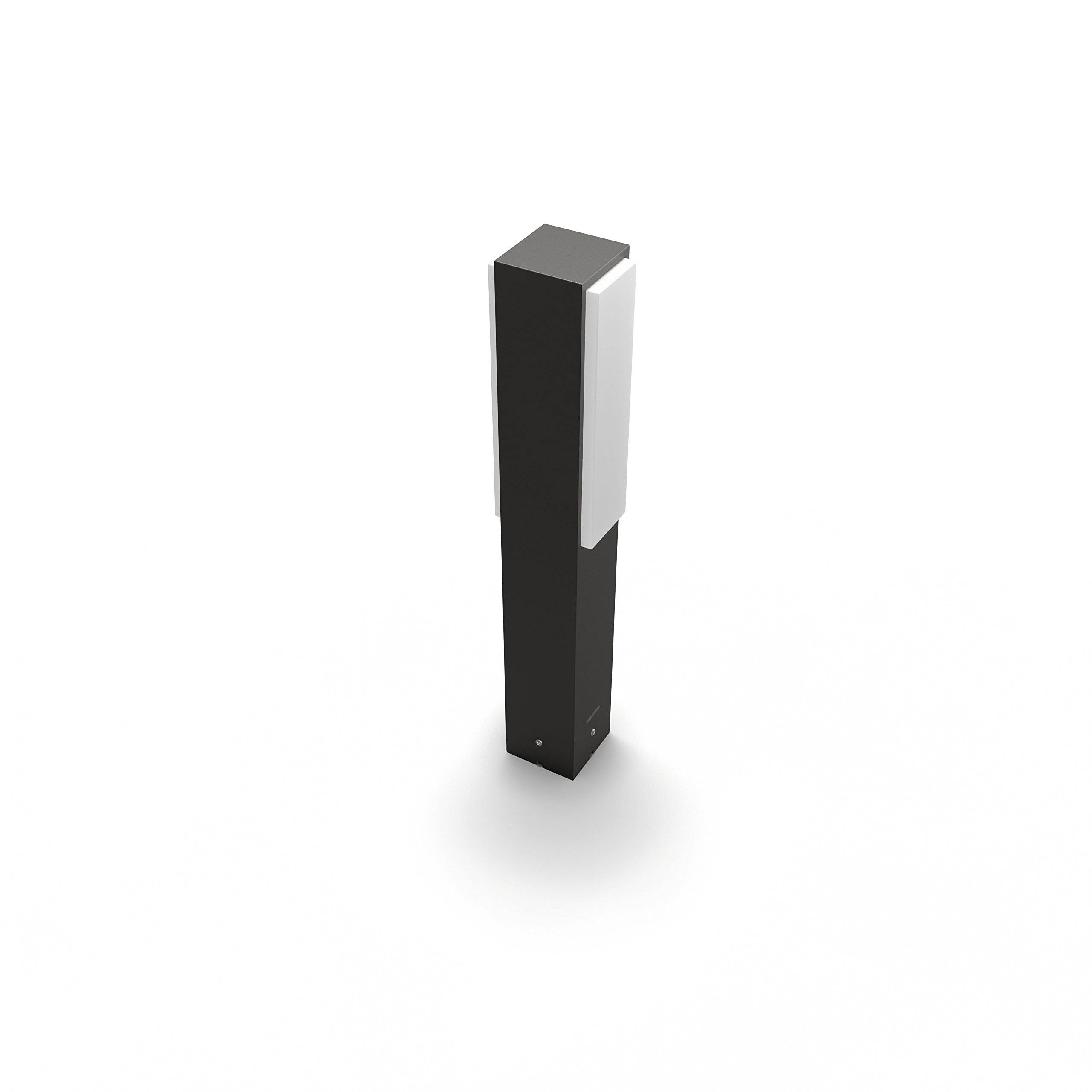 Philips myGarden 1648893P3 - Iluminación al aire libre (sobremuro/pie, aluminio, IP44, para jardín o patio, clase de protección I), color antracita, 7,6 x 6 x 42 cm