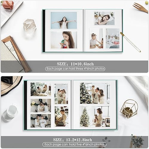 Miniatura 4 de Álbum de fotos Spbapr Negro, Azul / Patchwork, Verde oscuro, gris, Caqui, Gris claro, naranja/fiesta de bloques, Rosa, Morado, Rojo, Páginas de