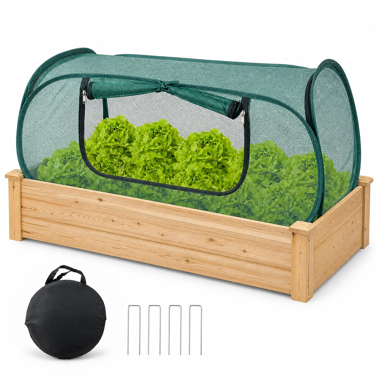 Racknookly 2 Pack Pop Up Mesh Plant Cover