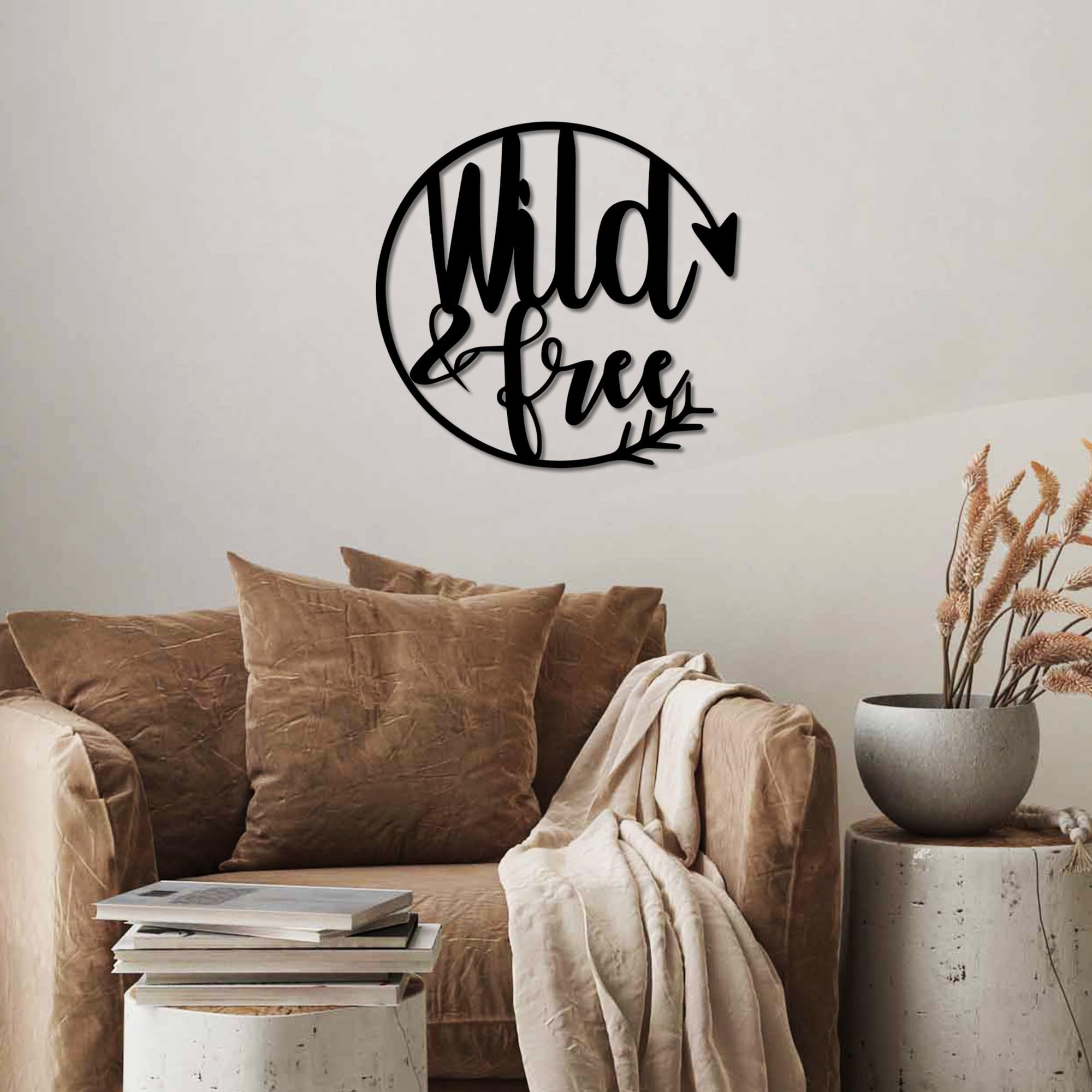 Stylish Black Decorative Metal Wall Accessory, 50 x 50 cm, 100% Metal, 1.5 mm Thickness, Lightweight 0.73 kg, Perfect for Modern Home Decor