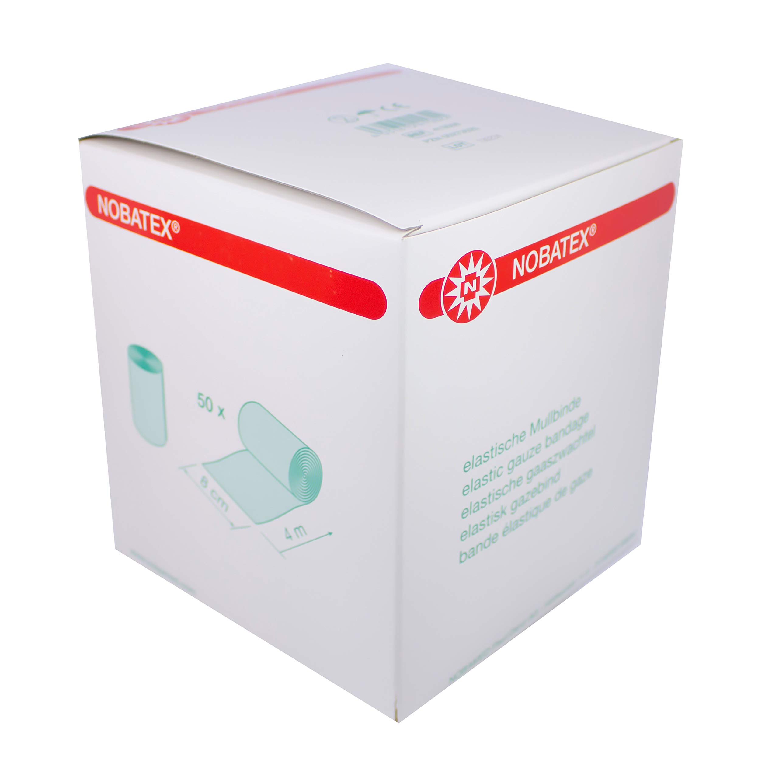 600 pièce ( x 12 50) nobatex bandes de gaze élastique Fixations élastiques de nobamed (8 cm x 4 m)