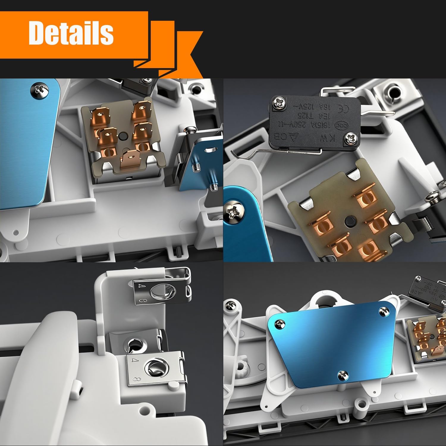 A/C Climate Control Switch, HVAC A/C Heater Climate Control Panel with Blower Motor Switch fit for Freightliner Truck: FL60, FL70, C840, FL Series, Replace OE# 807-0010-002 8520046000.02 680.830.04.85