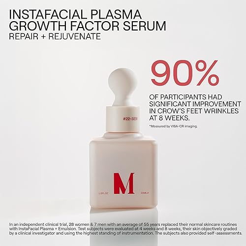 Miniatura 4 de Dr. Diamond's Metacine InstaFacial Plasma Bioactive Growth Factor Serum  Fórmula bioidéntica inspirada en PRP con ácido hialurónico y péptidos -
