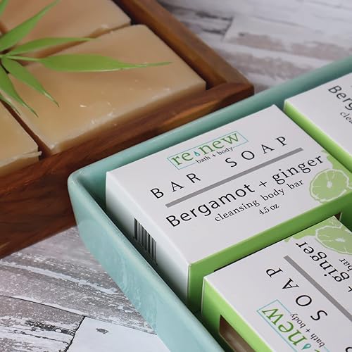 Miniatura 20 de renew bath + body - Jabón en barra natural, coco y lima, hecho a mano en los Estados Unidos por Cold Process con una mezcla de aceite hidratante